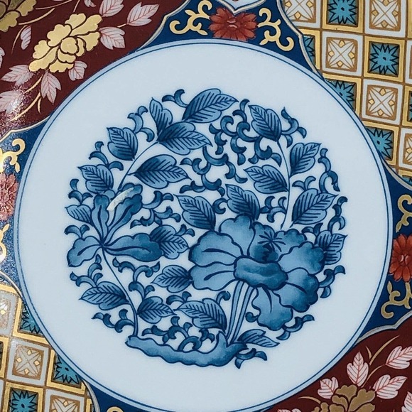 Japanese Imari Porcelain Round Serving Platter/Plate Smithsonian Reproduction - Picture 6 of 10